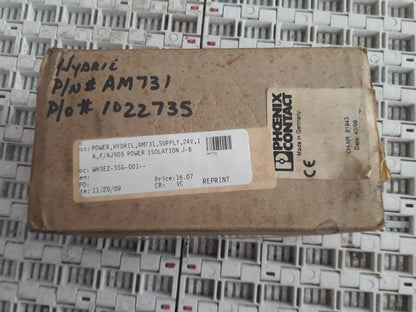 Phoenix Contact Cm 62-ps-120ac/24dc/1 Power Supply 120 Volt in 24 VDC out