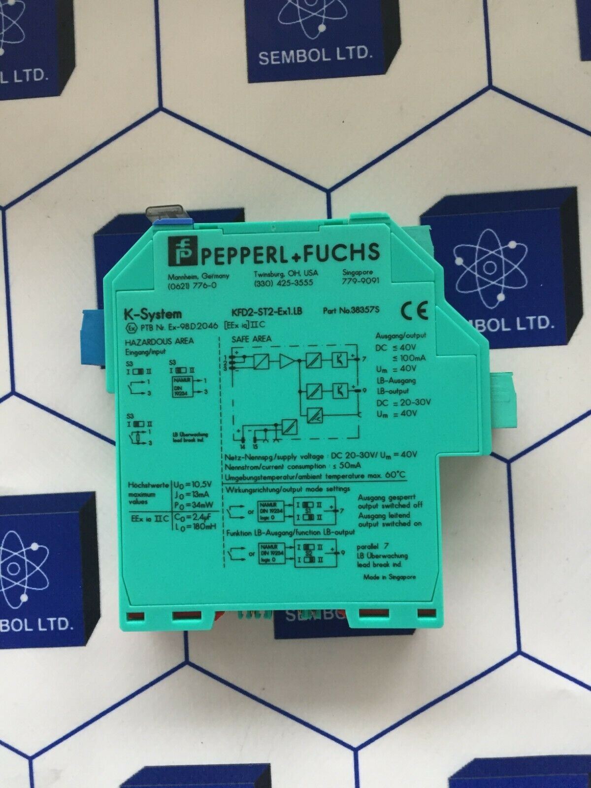 PEPPERL+FUCHS KFD2-ST2-Ex1.LB, LOT OF 3 PİECES
