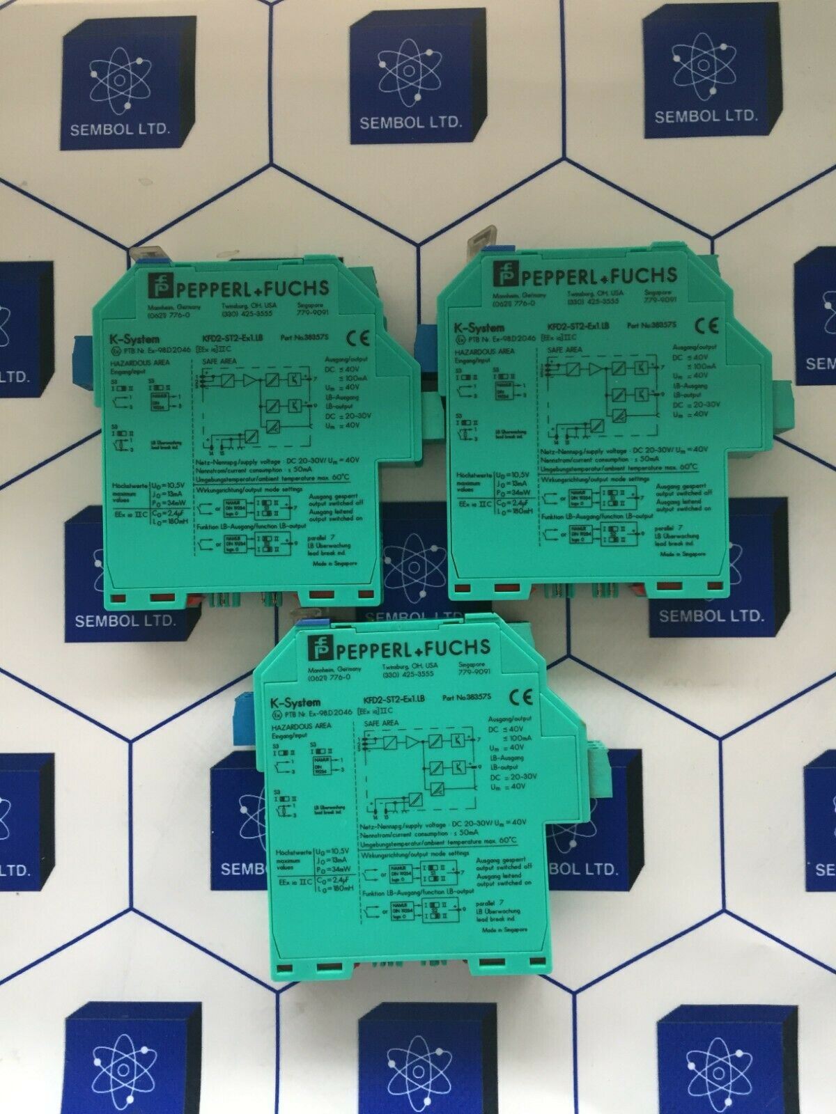 PEPPERL+FUCHS KFD2-ST2-Ex1.LB, LOT OF 3 PİECES