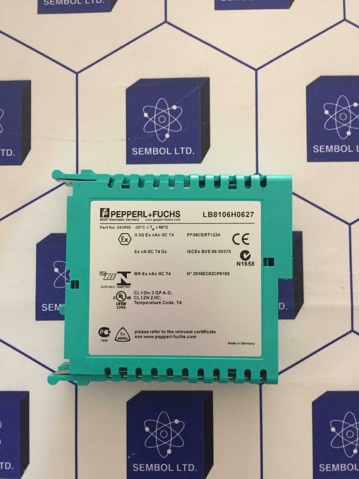 Pepperl Fuchs Com Unit for PROFIBUS LB8106H0627 lb8106h