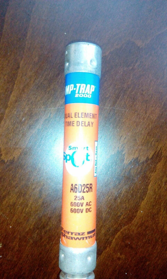 Ferraz Shawmut A6D25R AMP-TRAP FUSE 25 A 600 VAC / VDC