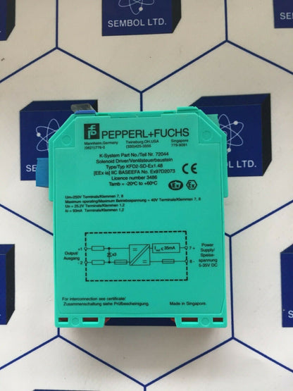 PEPPERL + FUCHS SOLENOID DRIVER KFD2-SD-EX1.48 LOT OF 4 PİECES