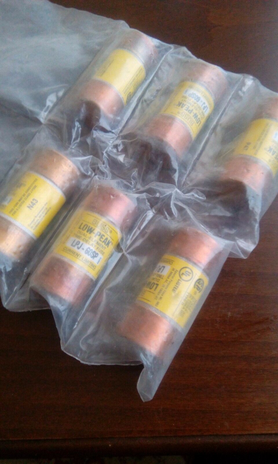 Lot of 12 pices Bussmann LPJ-60SP Fuse 60 Amp 600 VAC