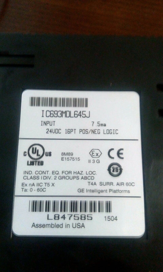 GE-FANUC IC693MDL645J INPUT MODULE