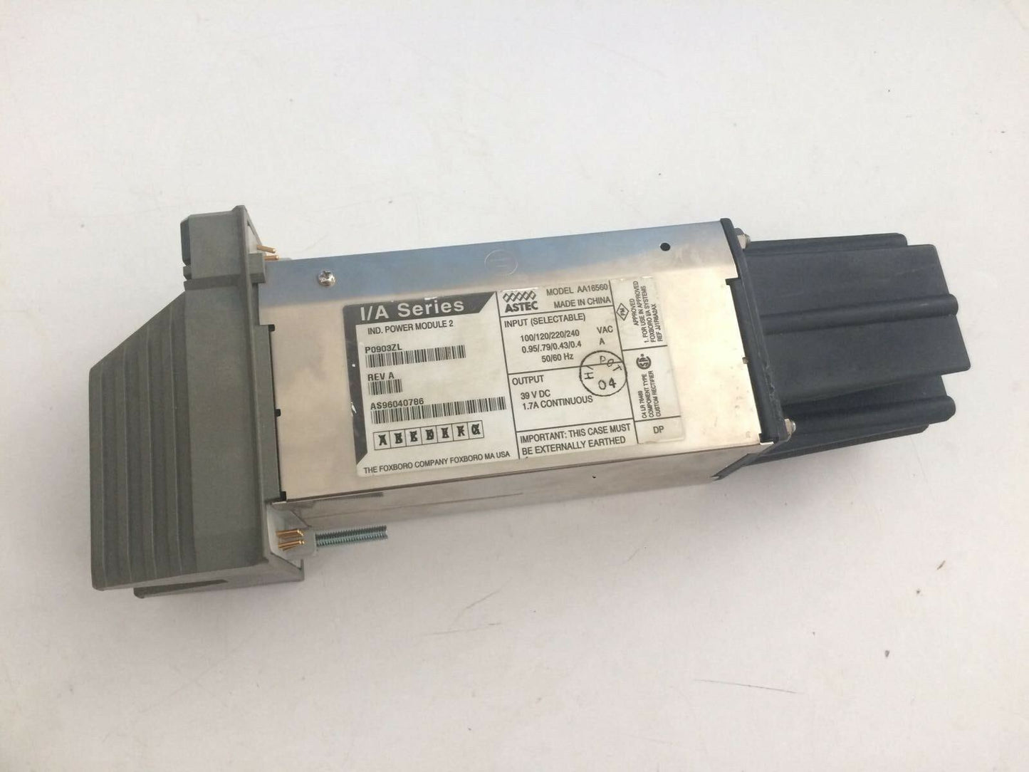 FOXBORO AA16560 P0903ZL I/A SERIES  POWER SUPPLY