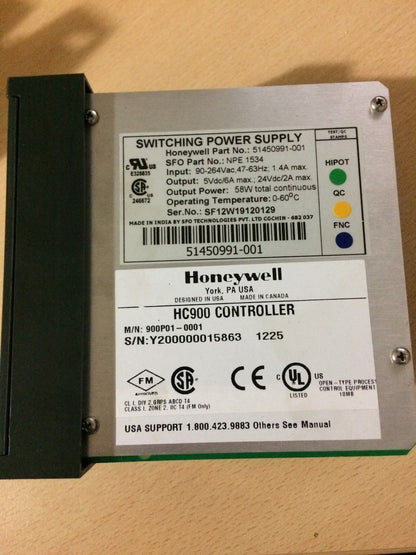 Honeywell HC900 Controller 900P01-0001 Alimentazione Elettrica