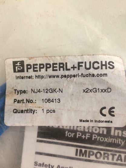 PEPPERL & FUCHS NJ4-12GK-N / NJ412GKN