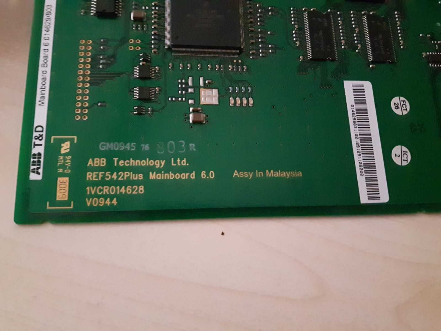 ABB T&D Used MAINBOARD BOARD 6 014629/803 rev 1.1