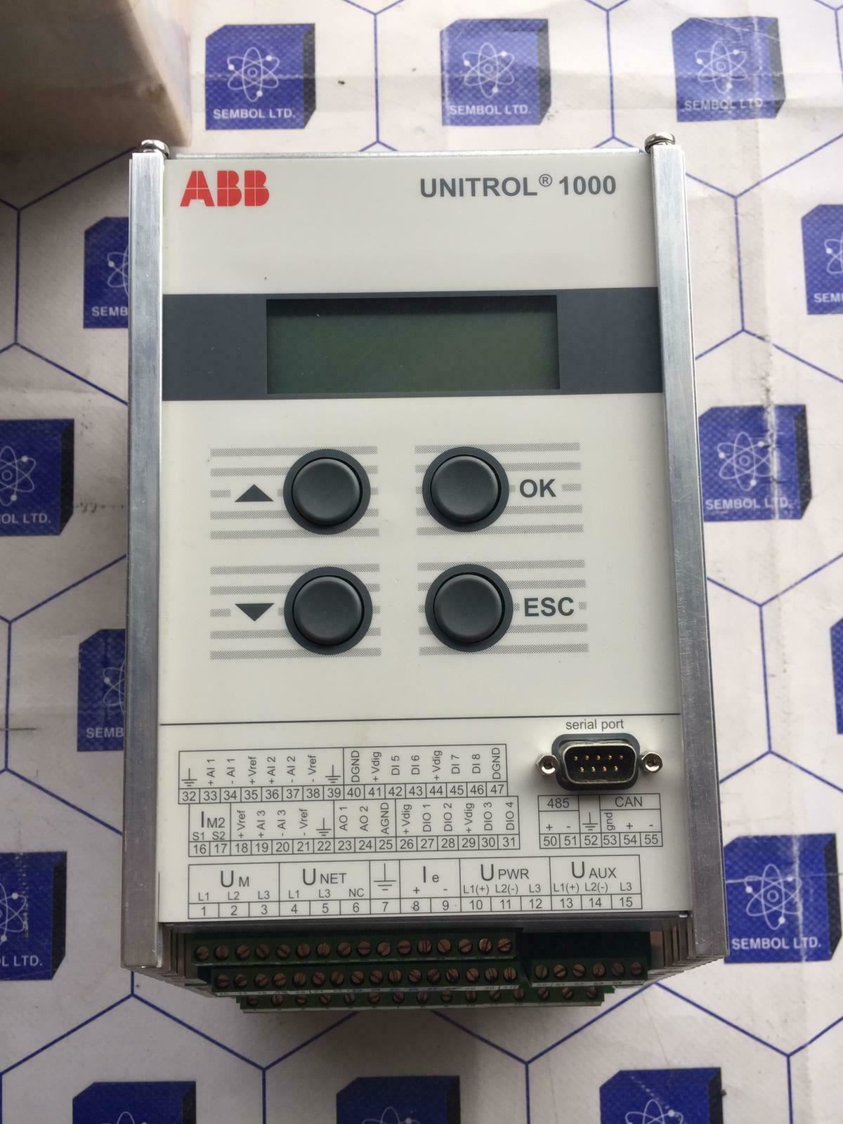 ABB UNITROL 1000 VOLTAGE REGULATOR 3BHE014557R0003