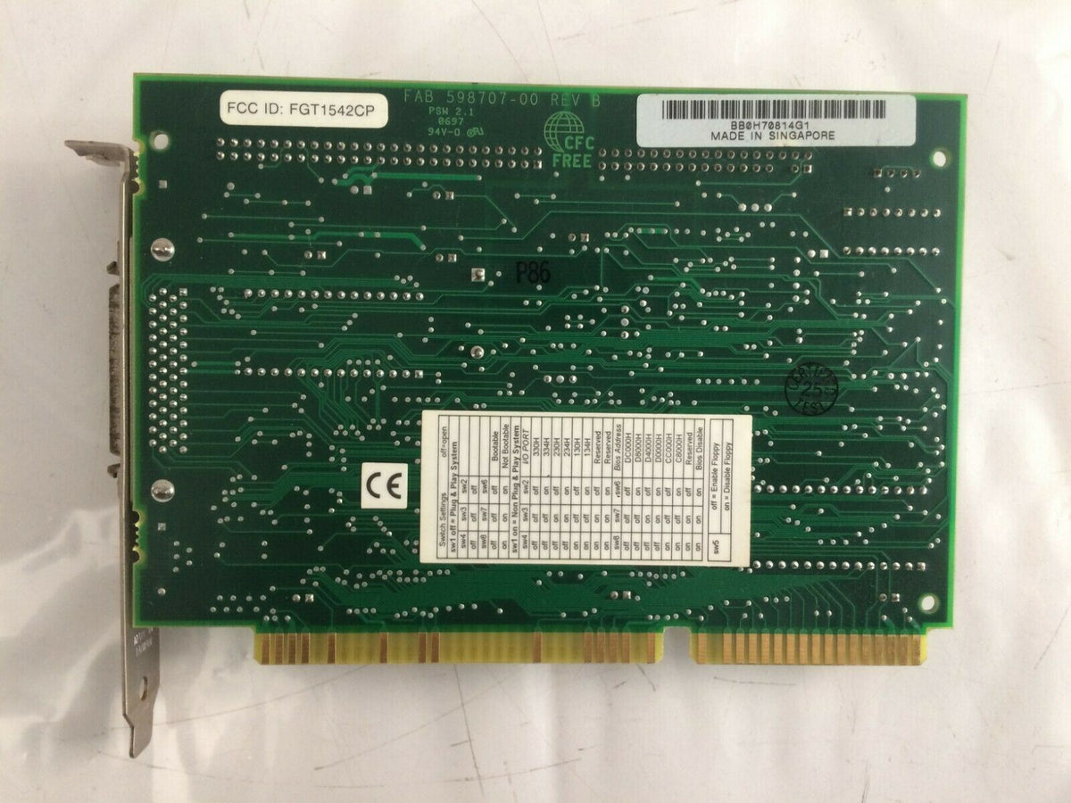 Adaptec AHA 1540 / 42CP ISA SCSI Controller + Floppy 598706-00