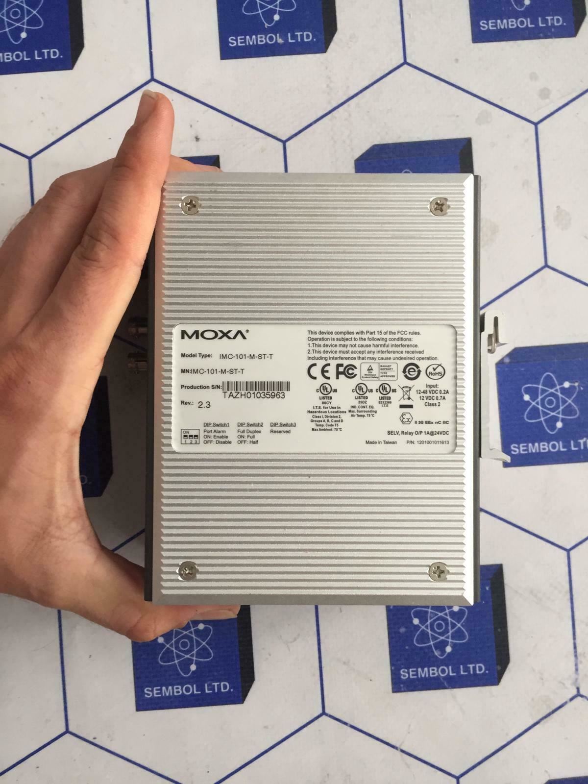 MOXA IMC-101-M-ST-T Industrial Media Converter REV 2.3