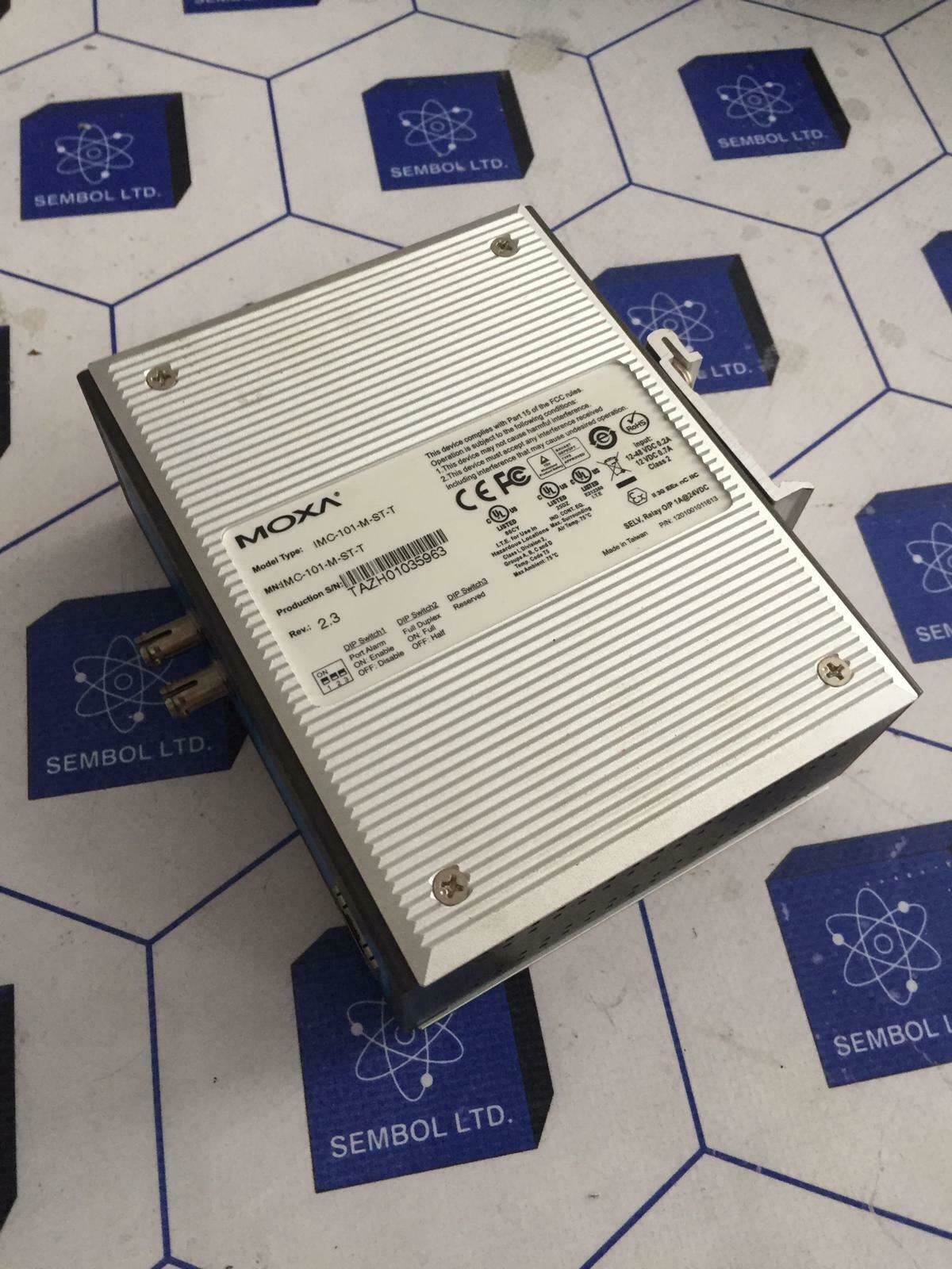 MOXA IMC-101-M-ST-T Industrial Media Converter REV 2.3