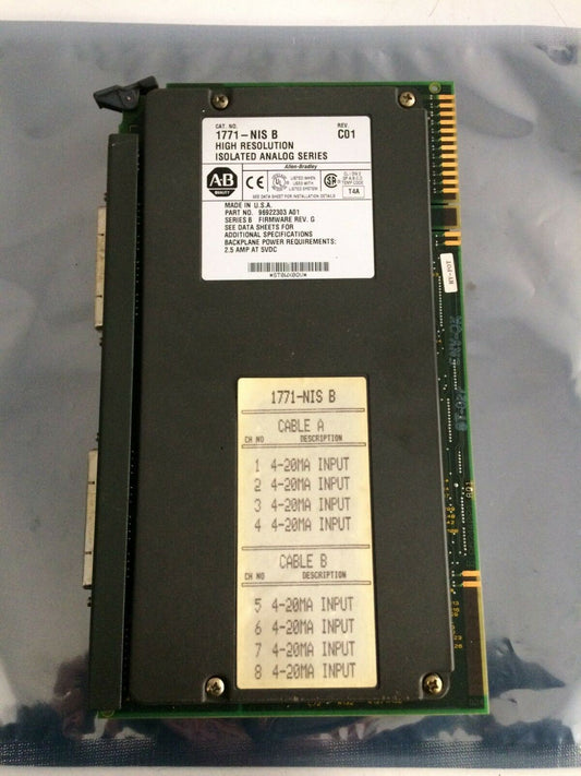 ALLEN BRADLEY 1771-NIS B 1771-nıs b INPUT MODULE  C01