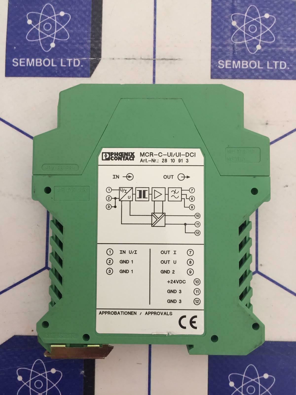 Phoenix Contact MCR-C-UI-UI-DCI  Isolating Amplifier Lot Of 2 Pieces