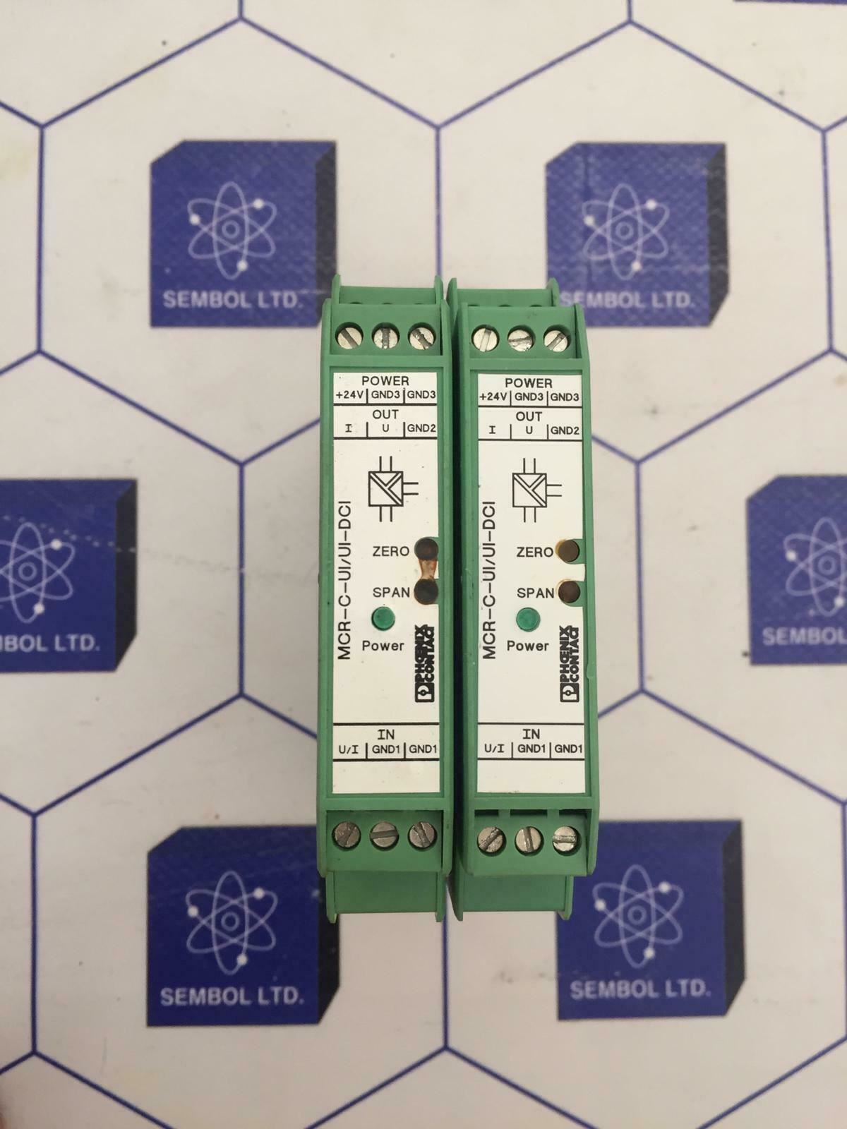 Phoenix Contact MCR-C-UI-UI-DCI  Isolating Amplifier Lot Of 2 Pieces