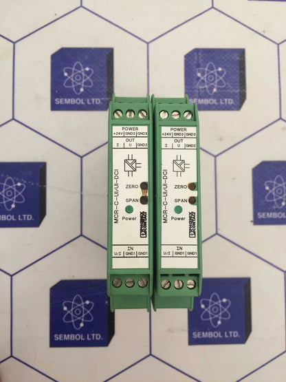 Phoenix Contact MCR-C-UI-UI-DCI  Isolating Amplifier Lot Of 2 Pieces