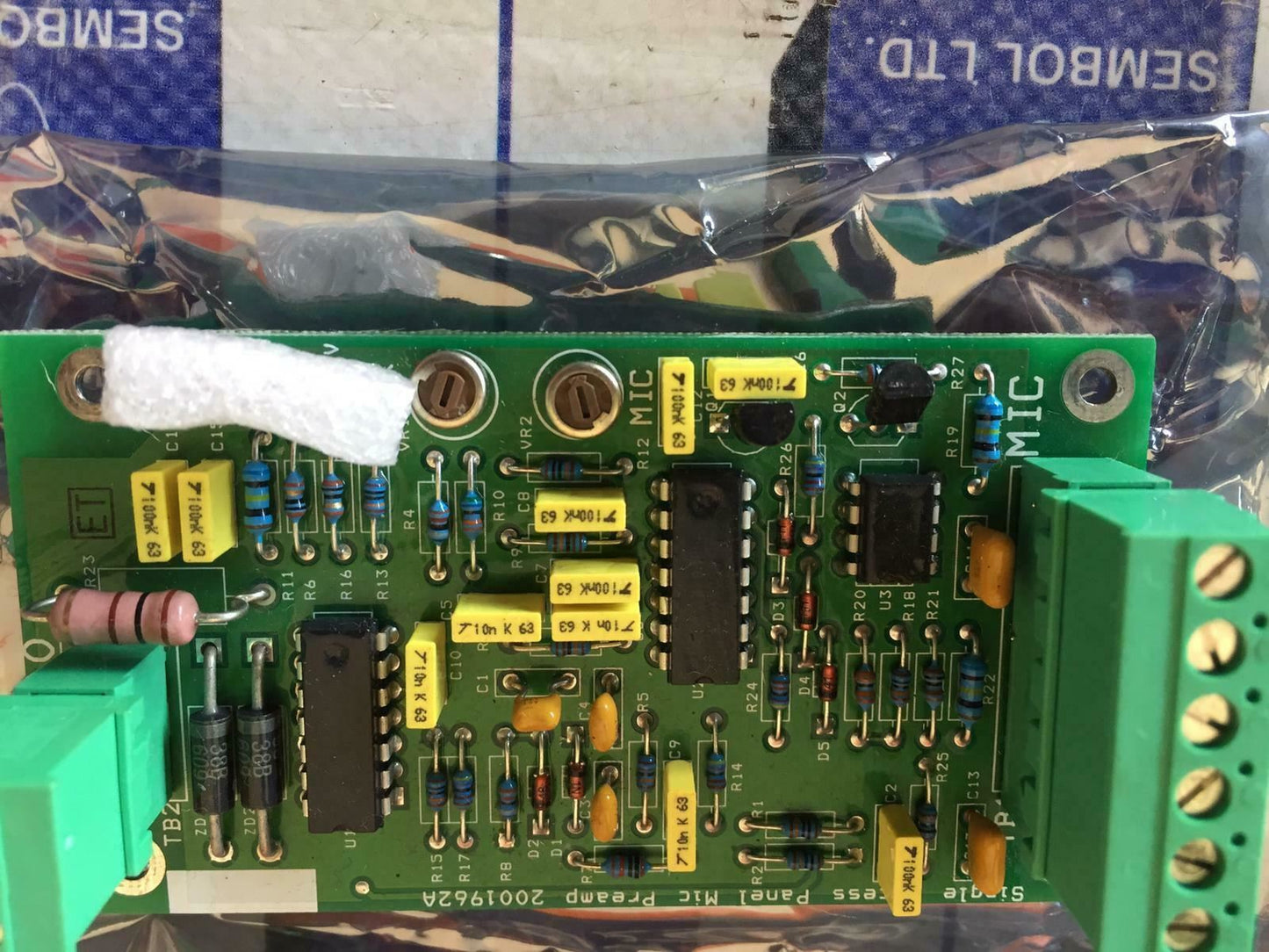 FEDERAL SIGNAL 2001962A MICROPHONE BOARD
