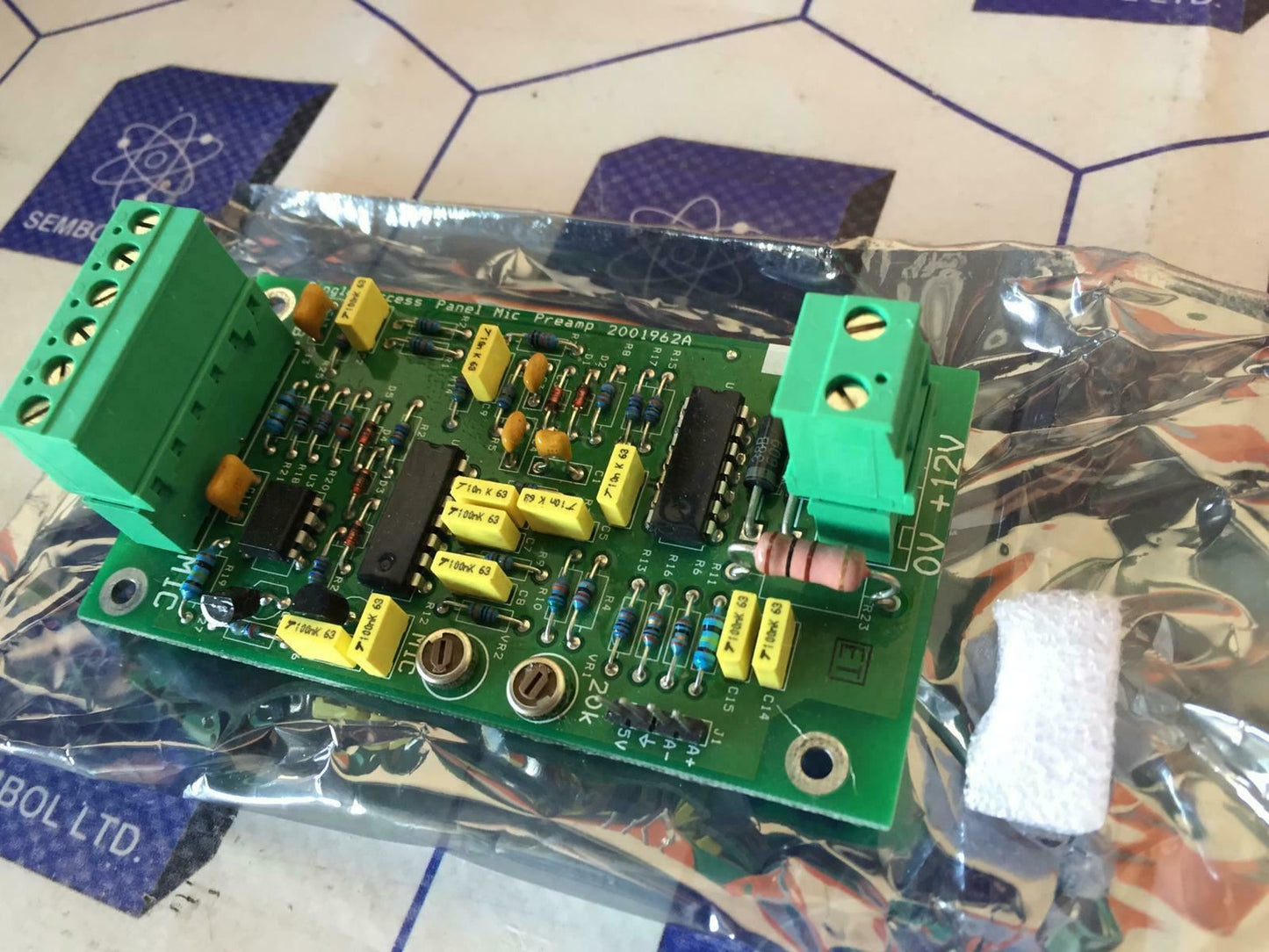 FEDERAL SIGNAL 2001962A MICROPHONE BOARD