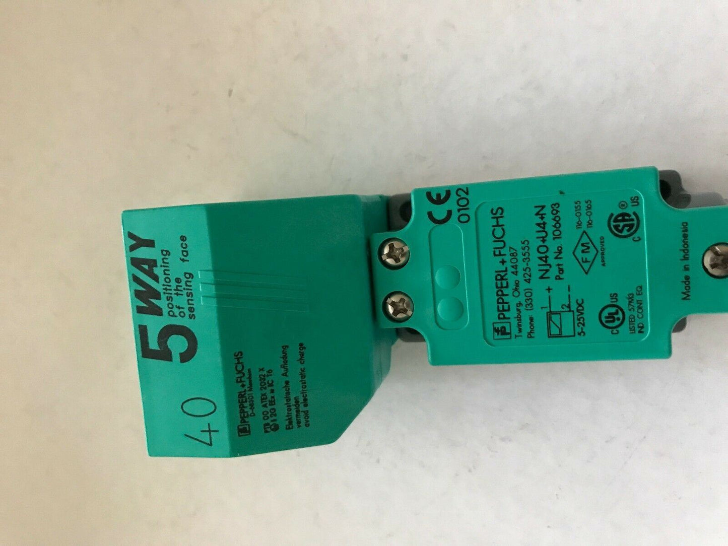 Pepperl Fuchs Nj40 U4 N Switch