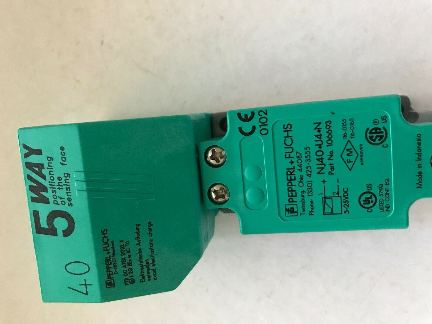 Pepperl Fuchs Nj40 U4 N Switch