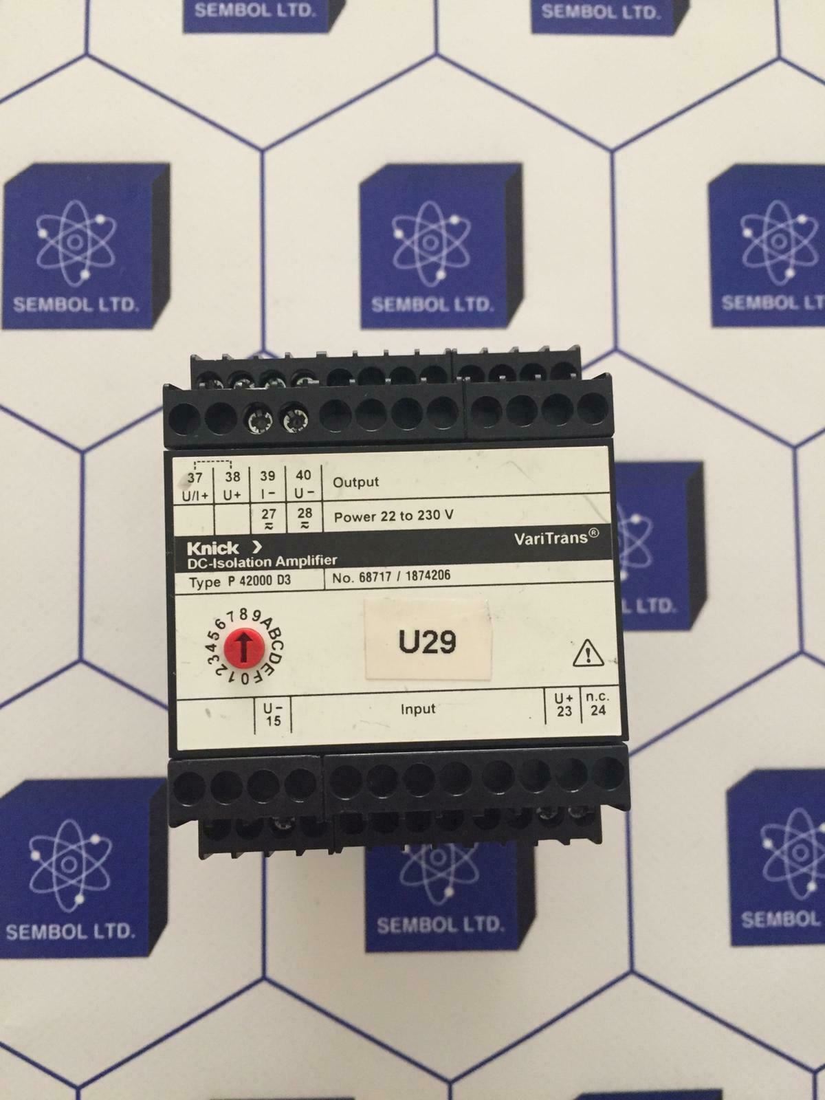 Knick P42000 D3 Dc-Isolation Amplificador