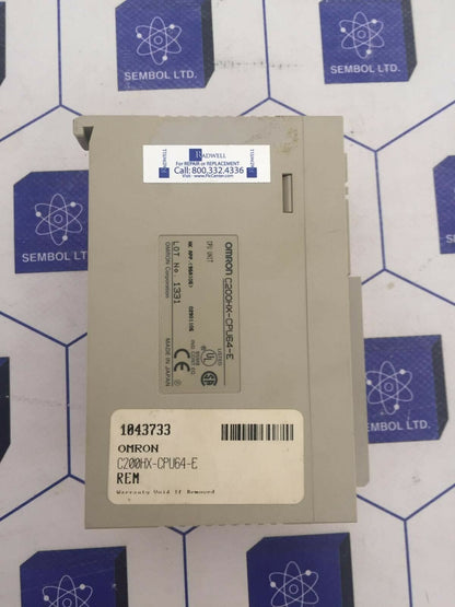 Omron CPU Unit C200hx-cpu64-e C200HXCPU64E