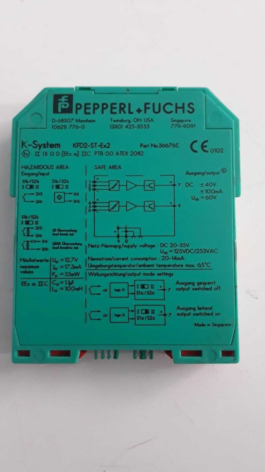 PEPPERL FUCHS KFD2-ST-EX.2