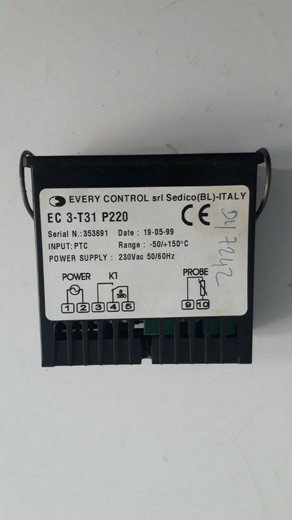 Every Control EC 3-T31 P220 2 Problu Dijital Termostat