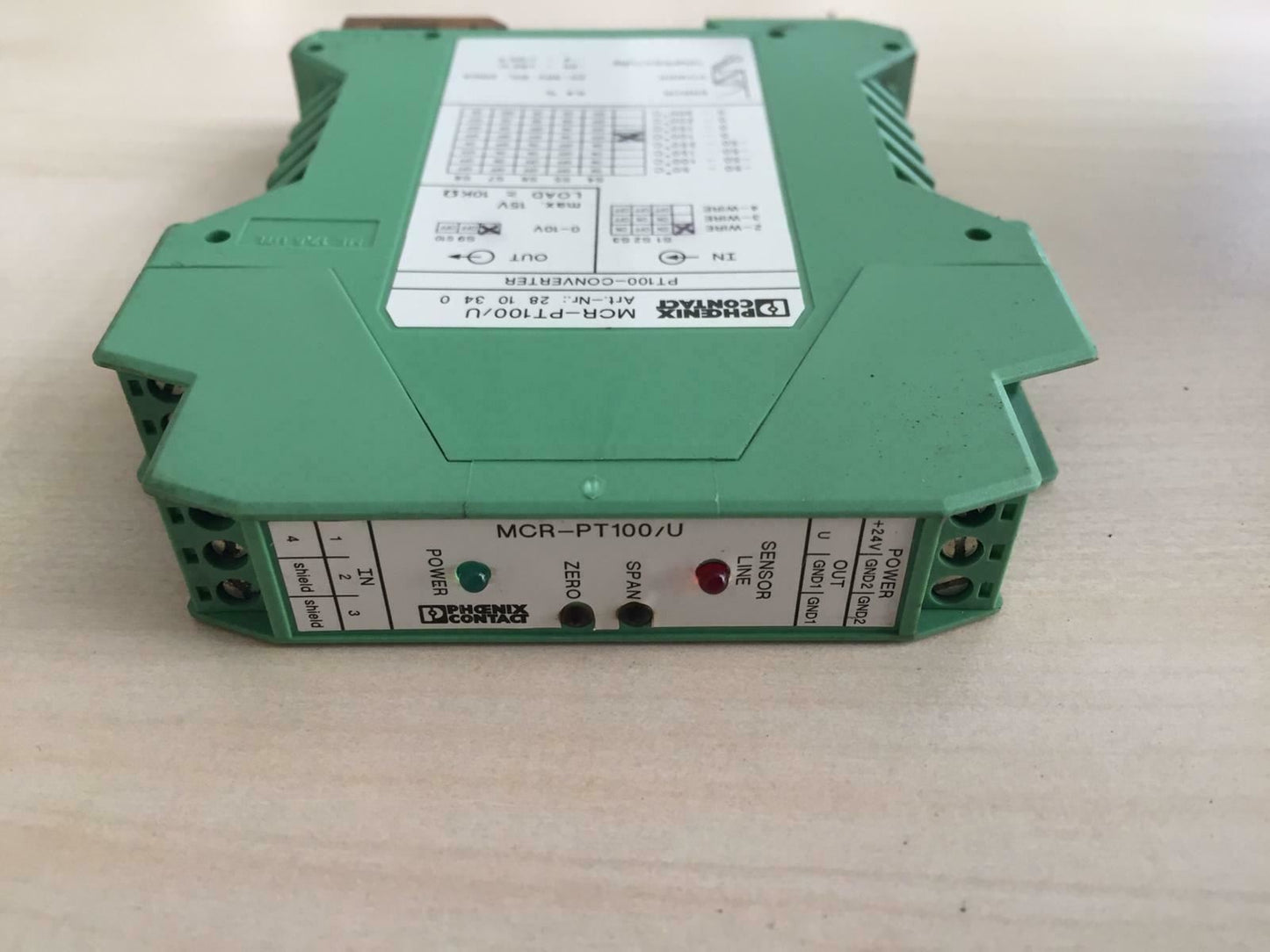 Phoenix Contact Mcr-pt100/u Temperature Transducer