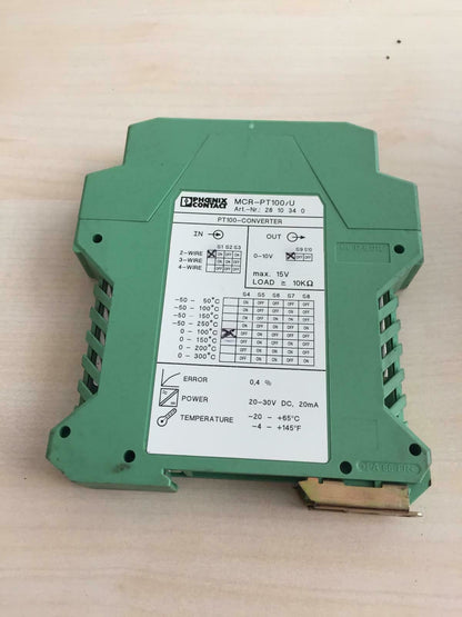 Phoenix Contact Mcr-pt100/u Temperature Transducer