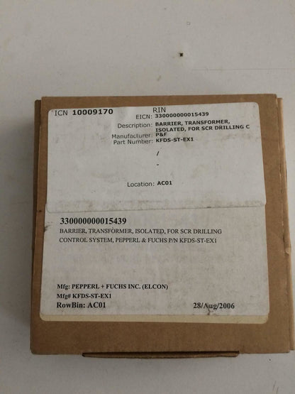 PEPPERL & FUCHS K-SYSTEM KFD2-ST2-Ex1