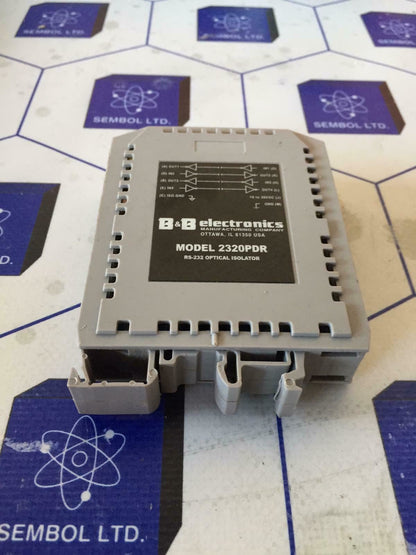 B&B ELECTRONICS  2320PDR  RS-232 OPTICAL ISOLATOR