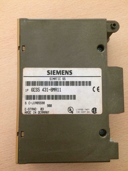 Siemens 6es5431-8ma11 6es5 431-8ma11 Simatic S5 431-8 Digital Input