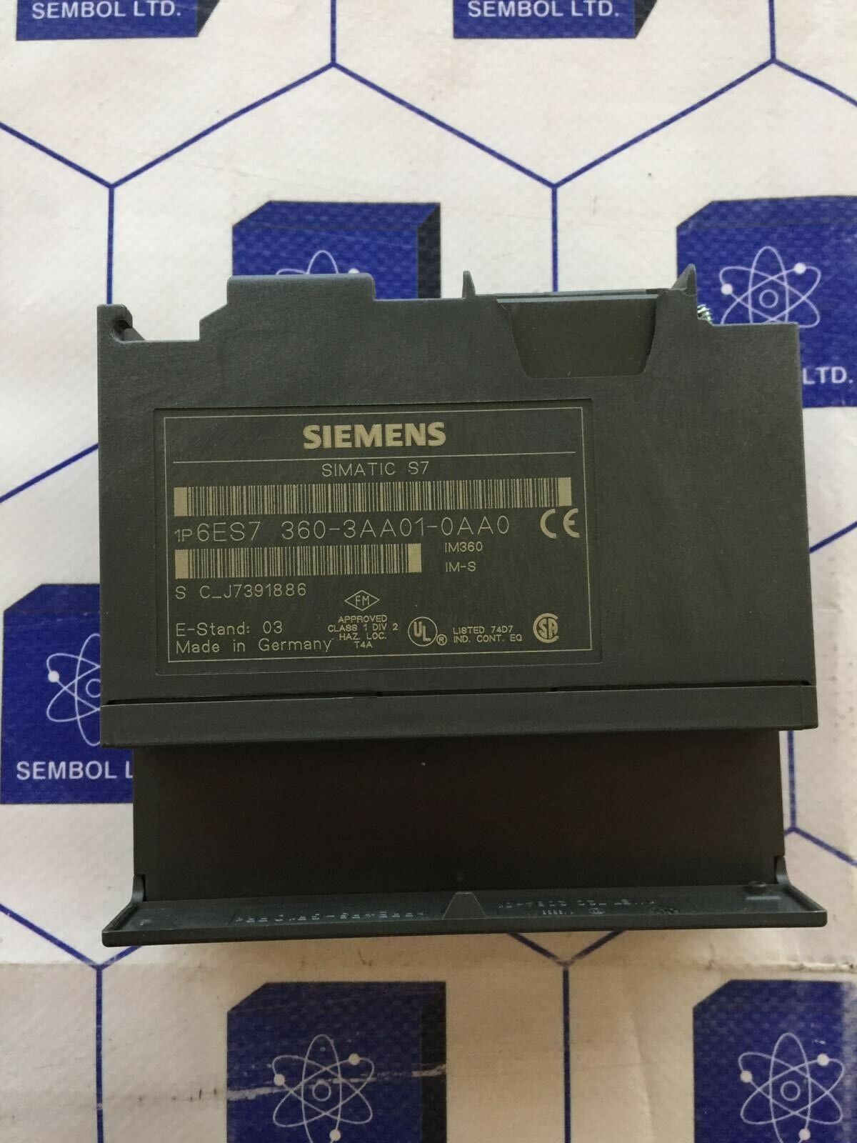 SIEMENS SIMATIC S7 INTERFACE MODULE 6ES7 360-3AA01-0AA0