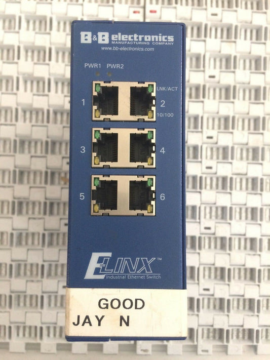 B&b Electronics EIR306 Elinx 6 Port Industrial Ethernet Switch