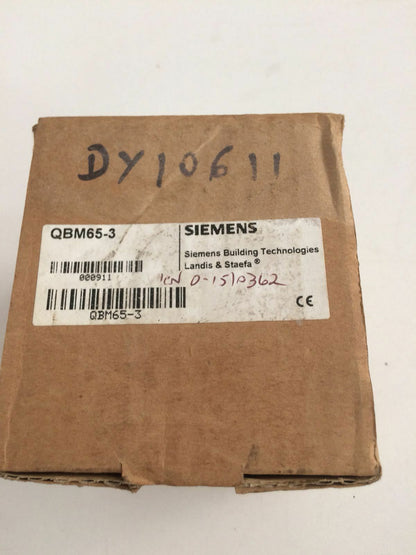 Siemens QBM65-3 Air Differential Pressure Sensor