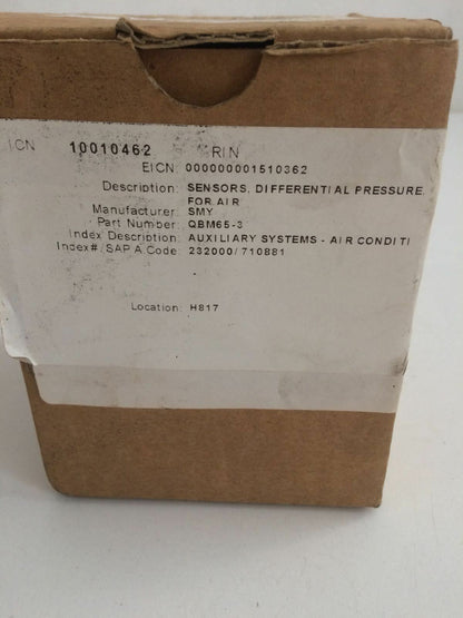 Siemens QBM65-3 Air Differential Pressure Sensor