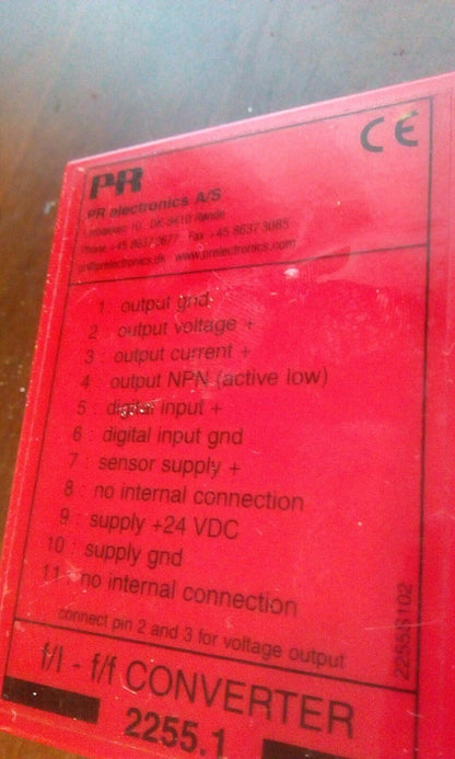 PR Electronics 2255 B1 f/l f/f Converter