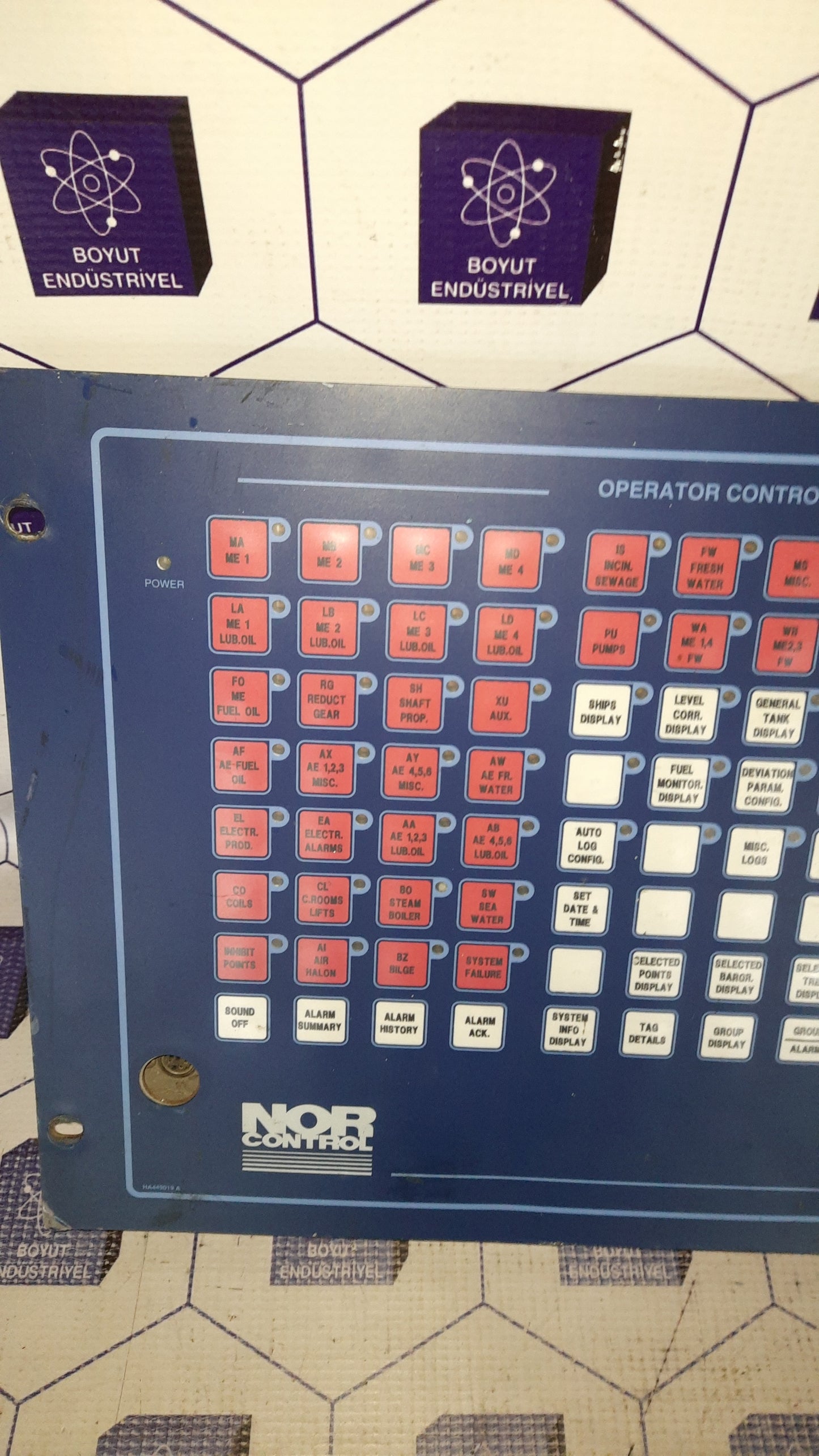 Kongsberg Norcontrol OCP 8810 S2 NT 8100170 REV: C Operator Control Panel