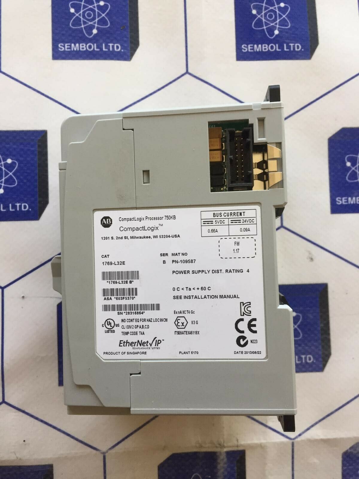 معالج Allen Bradley 1769-L32E/B CompactLogix EtherNet 